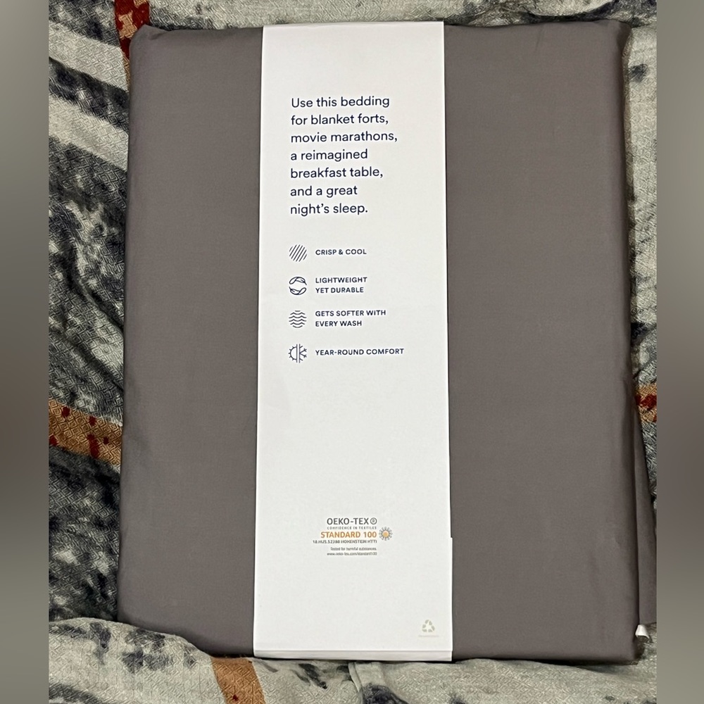 The Company Store Company Cotton™ Percale Flat Sheet - Picture 5 of 6